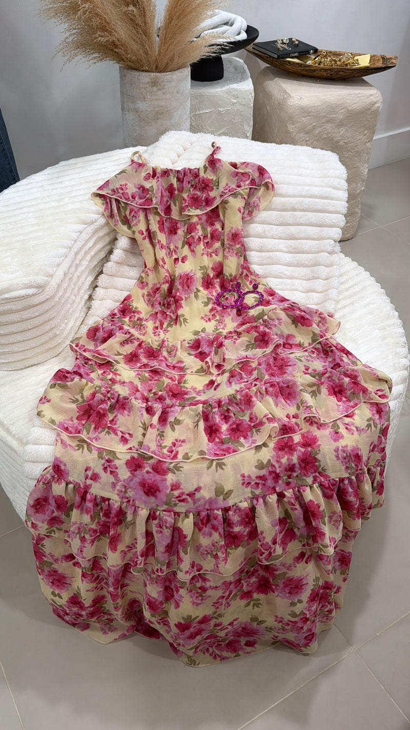 Flower maxi dress