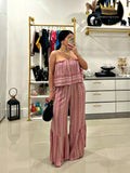 Pink jumpsuit
