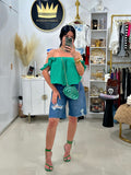 Green blouse