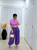 Purple palazzo