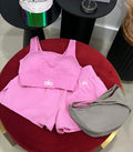 Skirt, short pink set
