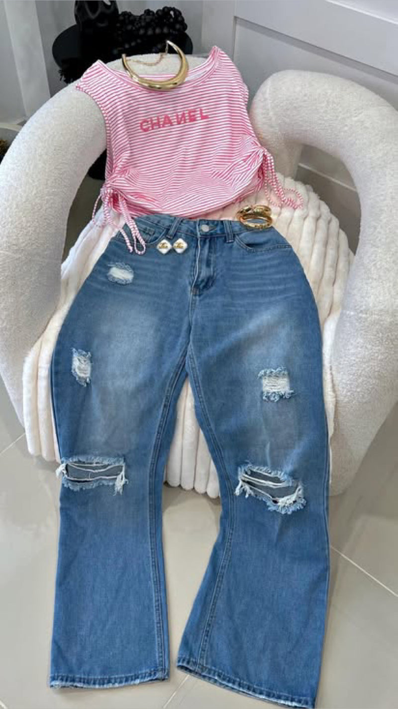 Pink top