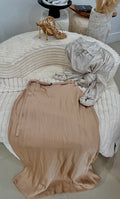 Nud skirt satin