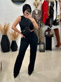 Black pant set