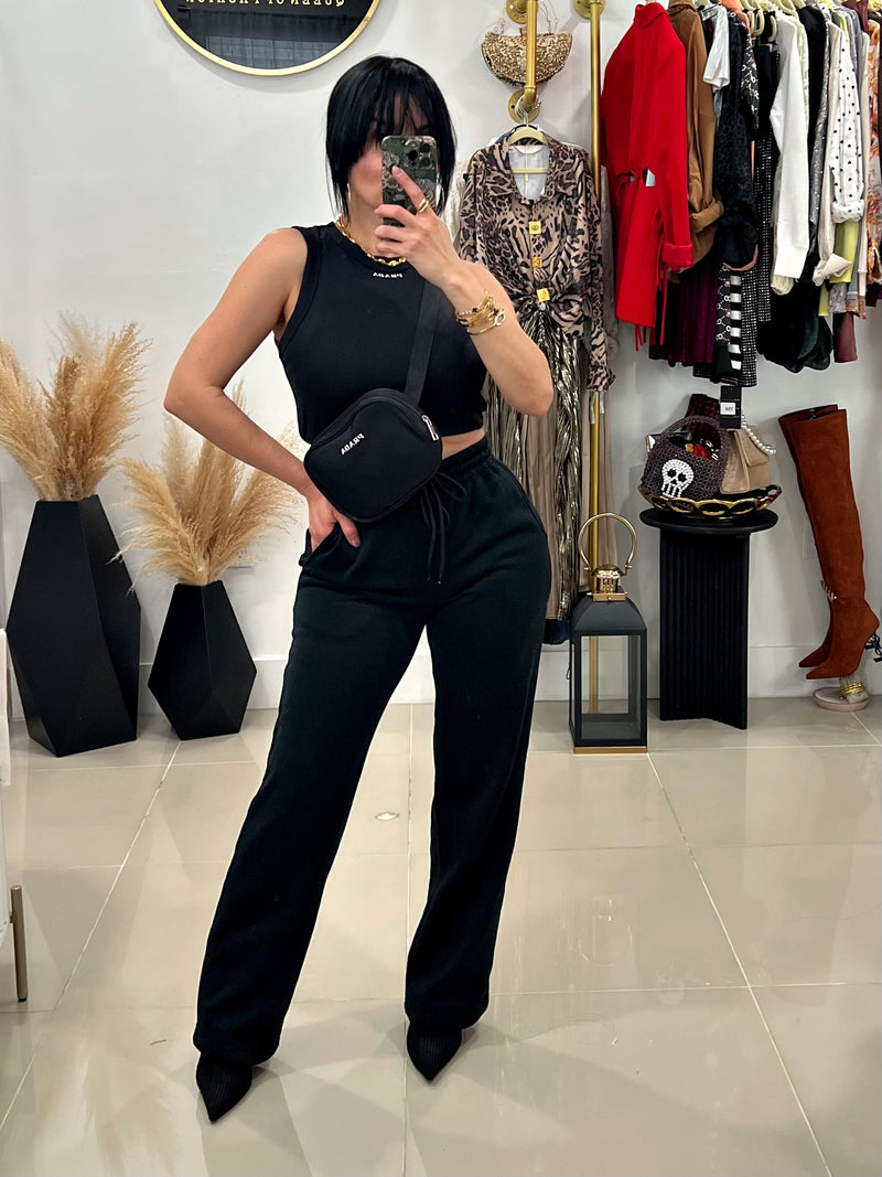 Black pant set